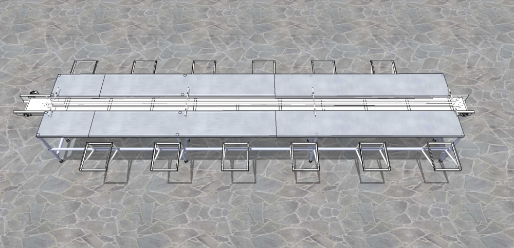 Mesa de embalagem