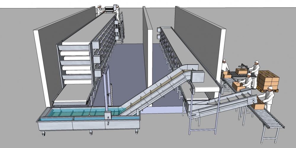 Projetos para linha de congelamento glaciamento e secagem