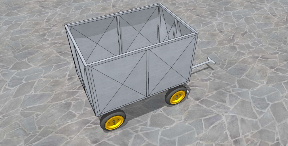 Carrinho para transportar gelo