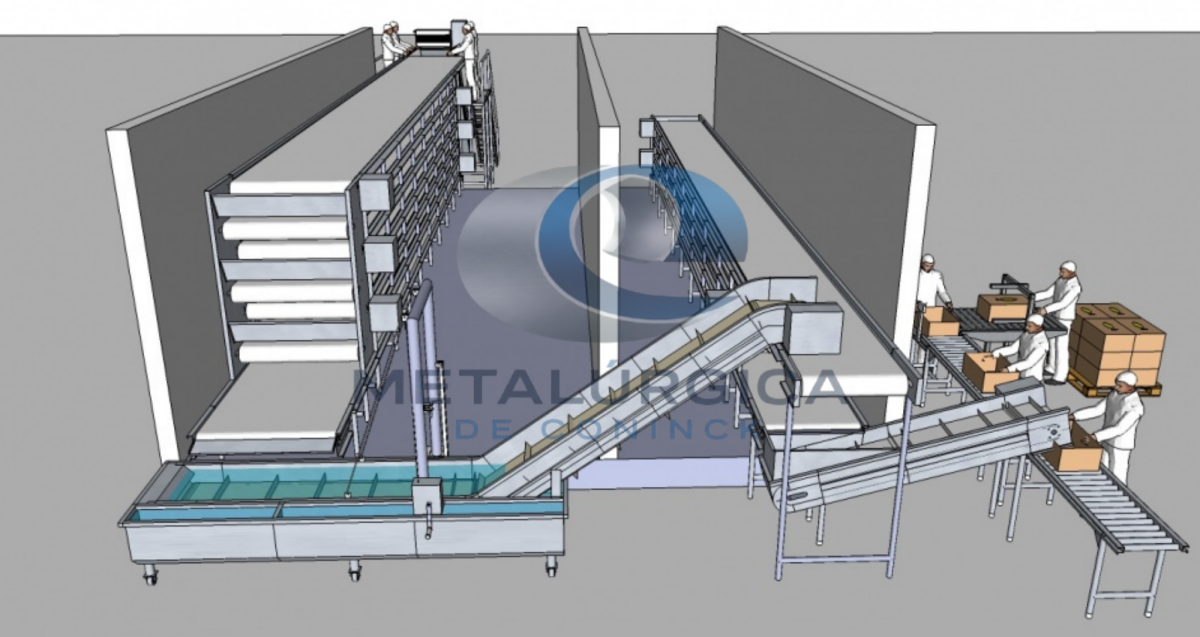 Projetos para linha de congelamento glaciamento e secagem