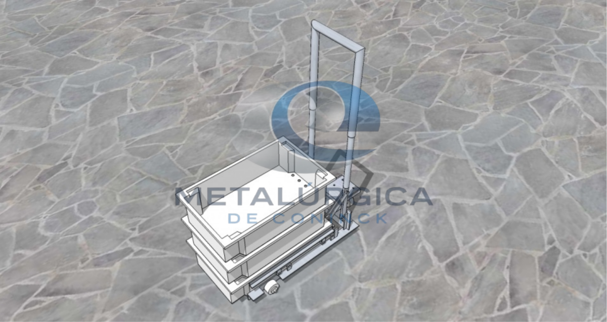 Carrinho para transportar caixa plastica