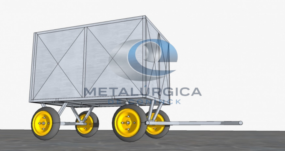 Carrinho para transportar gelo
